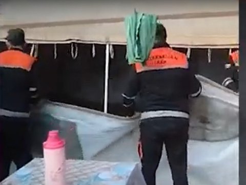 Kürdəmirdə FHN sakinə yaşayış üçün çadır qurdu - FOTO/VİDEO