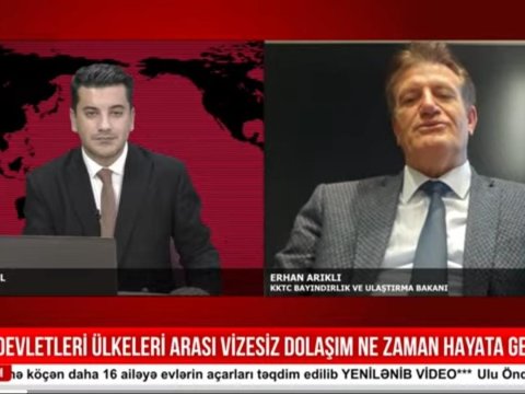 Şimail Kiprin iki naziri eyni efirdə - Kiprə vəsiqə ilə gedə biləcəyik