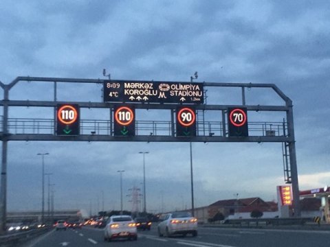 Sürət həddi endirildi