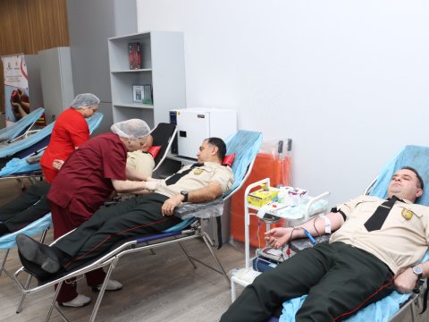 Agentliyin əməkdaşları qan verdilər - FOTOLAR