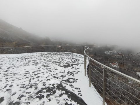 Laçın şəhərinə ilk qar yağdı - FOTO