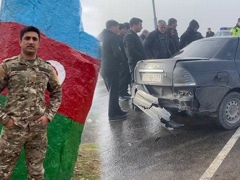 Mais Bərxudarovun sürücüsü olmuş hərbçi qəzada həlak oldu&nbsp;- VİDEO