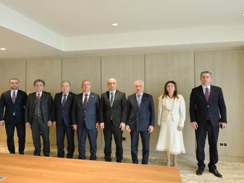 Emin Əmrullayev türkiyəli rektorlarla görüşdü - FOTO