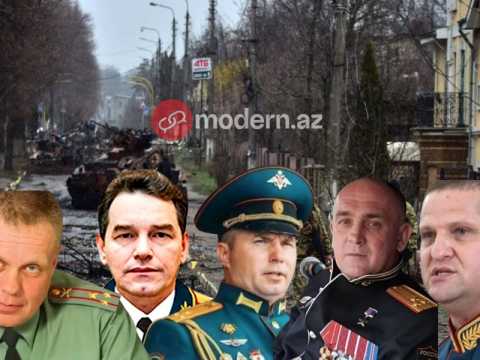 Müharibə başlayandan sonra ölən 11&nbsp;rus&nbsp;GENERALI
