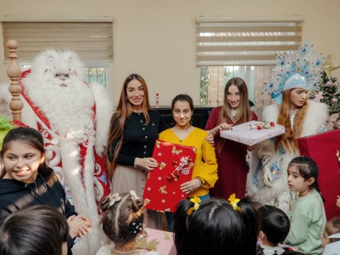 Leyla Əliyeva, Arzu Əliyeva və Alena Əliyeva &ldquo;Təmiz Dünya&rdquo; sığınacağında - FOTO