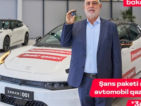 Bakcell-in meqa lotereyasında 12-ci avtomobil qalibi məlum oldu