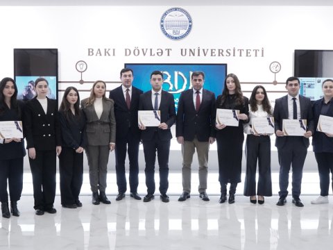 BDU-nun "Brend tələbə"ləri mükafatlandırıldı&nbsp;- FOTOLAR