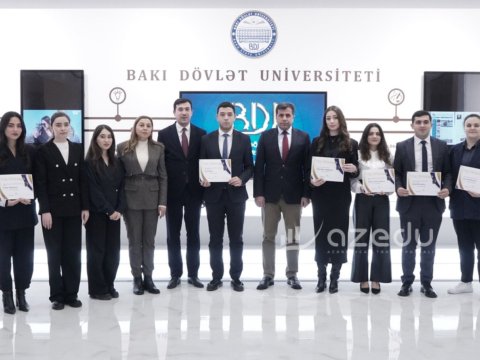 BDU-nun "Brend tələbə"ləri mükafatlandırıldı&nbsp;- FOTOLAR