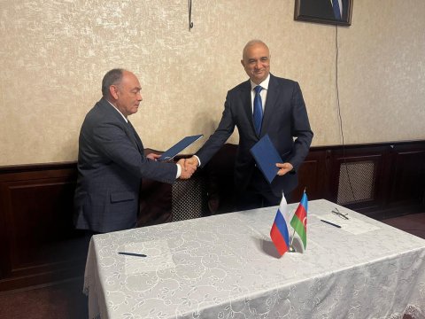 Samur çayının suyunun bölünməsi üzrə Birgə Komissiyanın iclası keçirildi&nbsp;- FOTOLAR