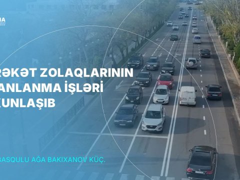 Bu küçədə hərəkət zolaqları 3-ə çatdırıldı