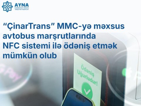 Daha bir daşıyıcının avtobusları bank kartları ilə&nbsp;ödənişə keçirlər