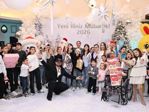 Prezidentin ailəsi uşaqlar üçün bayram şənliyində - FOTOLAR