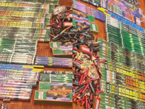 Polis Yasamalda 466 qutu pirotexniki vasitə aşkarladı