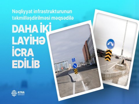 Bakıda iki küçədə nəqliyyat infrastrukturu təkmilləşdirildi