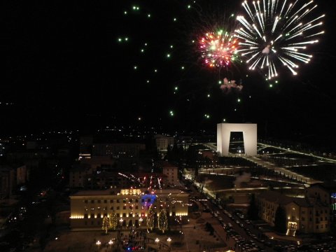 Xankəndidə bayram atəşfəşanlığından GÖRÜNTÜLƏR