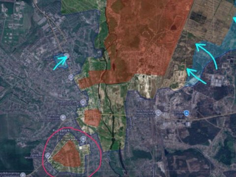 Bu şəhərdə Rusiya qarnizonu mühasirəyə alındı - XƏRİTƏ