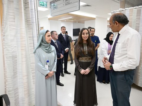 Leyla Əliyeva Maskatda Müalicə Mərkəzində