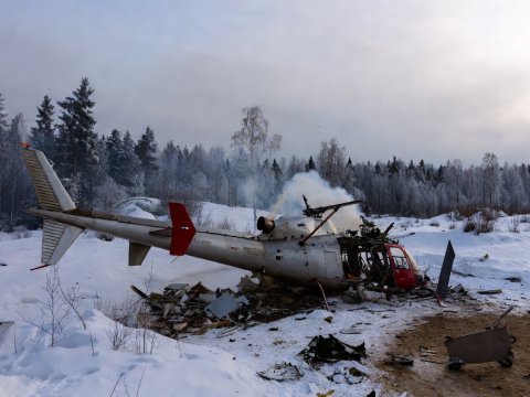 Rusiyada helikopter qəzası - Ölən və xəsarət alan var