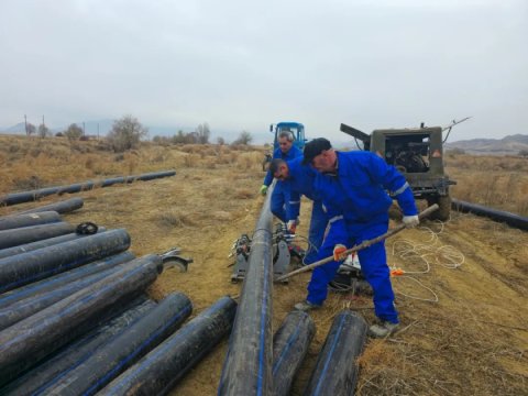 Sirab kəndinə&nbsp;içməli su çəkilir - FOTO