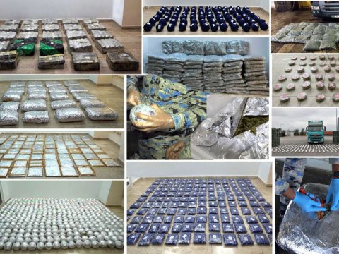 2 tona yaxın narkotik vasitə dövriyyədən çıxarılıb