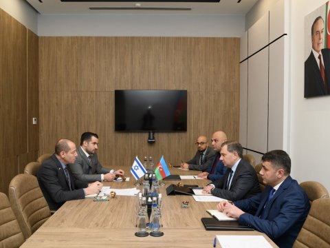 İsrail səfiri nazir müavini ilə görüşdü - FOTOLAR