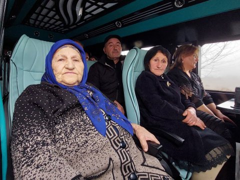 Ağdərənin 4 kəndinə köç karvanı yola salındı - FOTOLAR