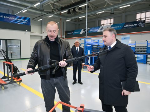 Prezident silah zavodunun&nbsp;açılışında - FOTOLAR