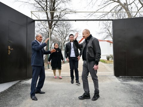 Prezident məşhur kənddə&nbsp;görülmüş işlərlə tanış oldu