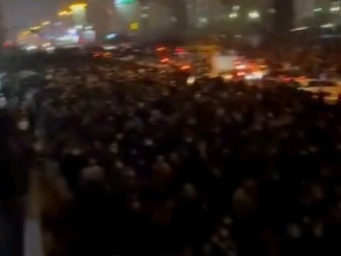 Tehran küçələrində böyük izdiham - GÖRÜNTÜLƏR