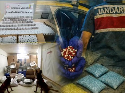 İstanbulda 2 milyondan çox narkotik həb ƏLƏ KEÇİRİLDİ
