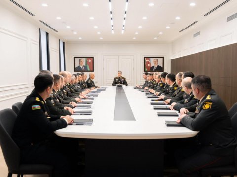 Daxili Qoşunlarda müşavirə keçirildi - GÖRÜNTÜLƏR