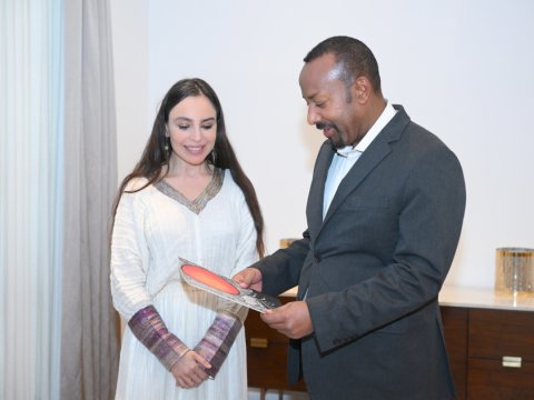 Leyla Əliyeva Efiopiyanın Baş naziri ilə görüşdü - FOTO