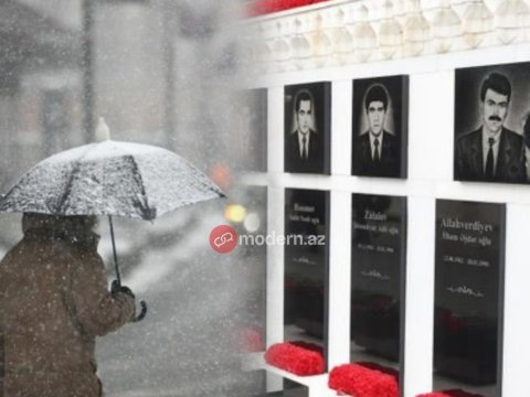 36 ildir 20&nbsp;Yanvarda hava da matəmə bürünür