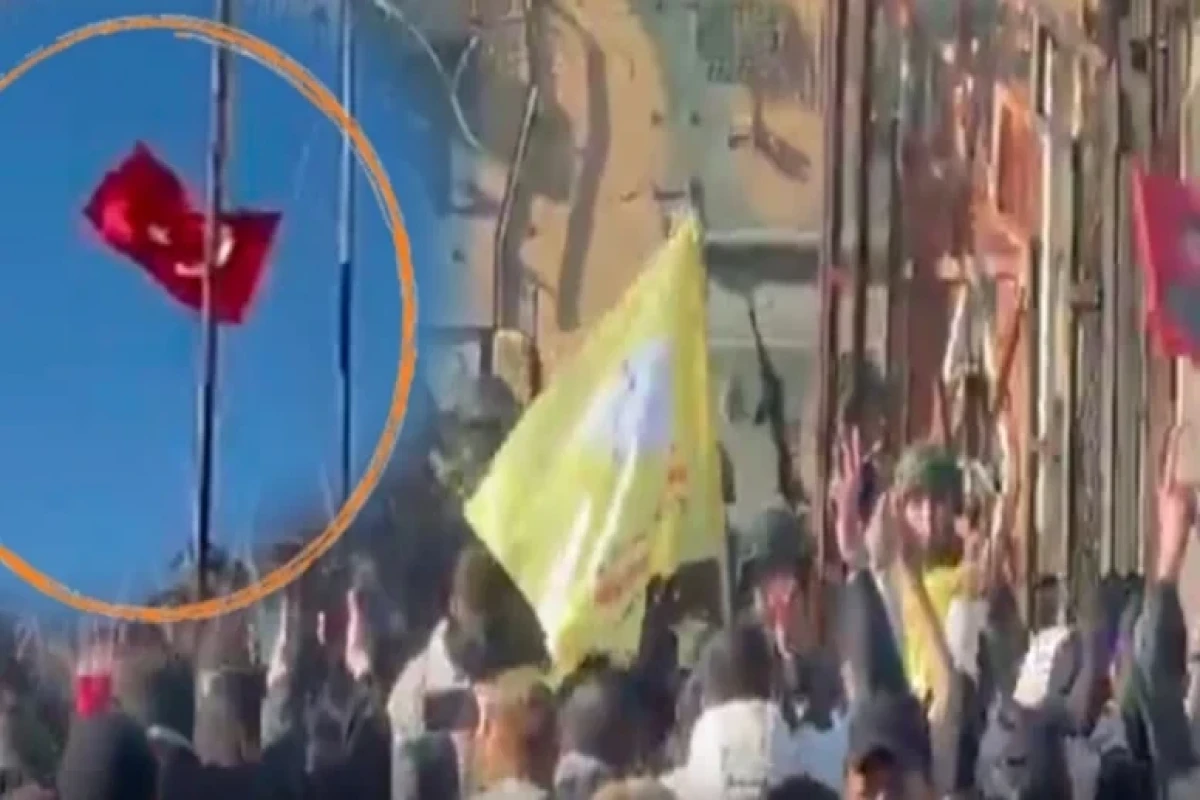 Türkiyədə təxribat - bayraq endirildi