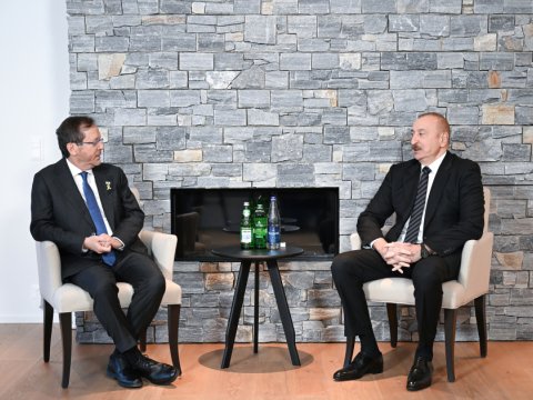 Azərbaycan və İsrail prezidentləri görüşdü - FOTO