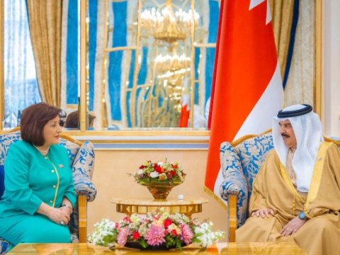 Sahibə Qafarova Bəhreyn kralı ilə görüşdü