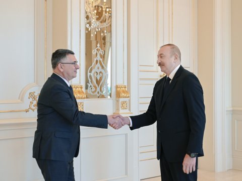 İsrail Dışişleri Bakanı İlham Aliyev'in kabulünde - GÖRÜNTÜLER