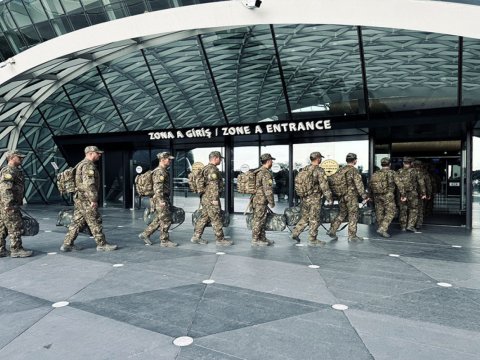 Hərbçilərimiz&nbsp;&ldquo;Sülh Qalxanı &ndash; 2026&rdquo; təliminə yollandılar - FOTOLAR