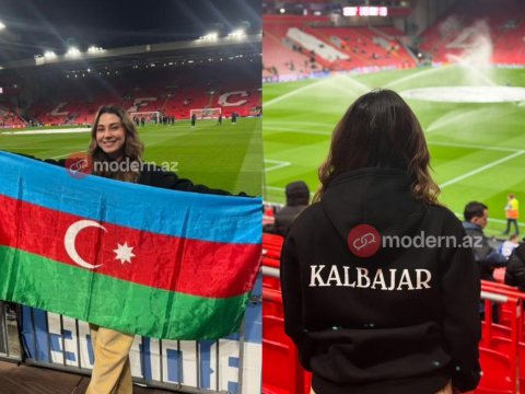 Liverpulda tarixi ana şahidlik etdim - "Qarabağ"ın oyununu canlı izləyən Aysel Sadıqova