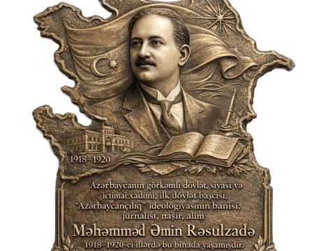 Rəsulzadənin Bakıdakı evinin divarına vurulacaq LÖVHƏ