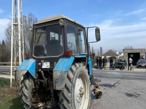 Sabirabaddakı qəzada sürücü ağır yaralandı