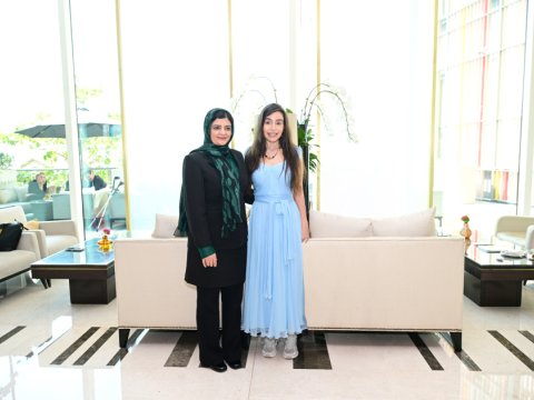 Leyla Əliyeva&nbsp;əfqanıstanlı fəal Zarqa Yaftalı ilə görüşüb