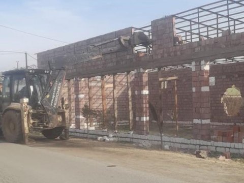 Füzulidə qanunsuz tikili söküldü&nbsp;- VİDEO