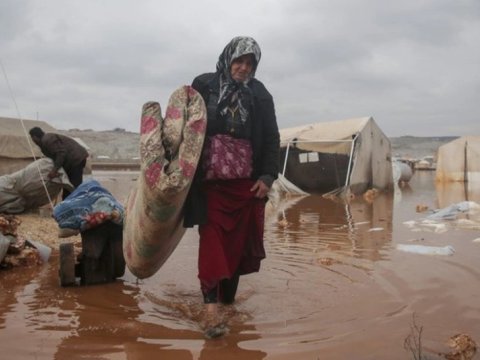 Suriyada daşqınlar: Üç&nbsp;nəfər ölüb, ikisi uşaqdır