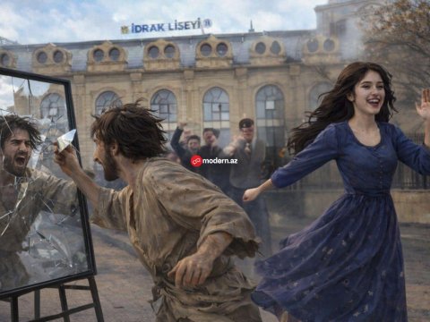 Yalana Məcnun kütlə, "İdrak" liseyi qışqırığı və sınan güzgü