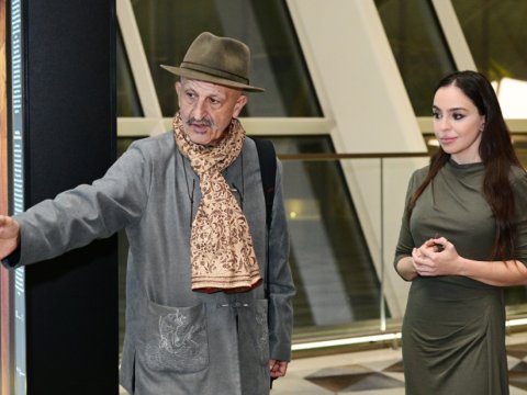 Leyla Əliyeva &ldquo;Yüksələn işıq&rdquo; sərgisində - FOTOLAR