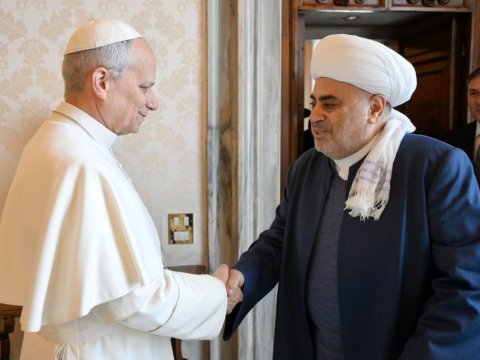 Allahşükür Paşazadə&nbsp;Roma Papası ilə görüşdü - FOTOLAR&nbsp;