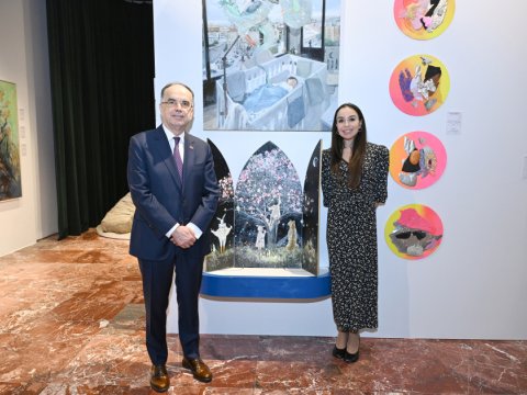 Leyla Əliyeva&nbsp;Albaniya Prezidenti ilə görüşdü - FOTO