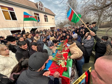 Üç rayonda itkin şəhidlərimiz torpağa tapşırıldı - FOTOLAR