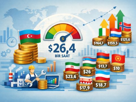 Dünyada və Azərbaycanda 1 saatlıq əməyin&nbsp;dəyəri&nbsp;neçədir? - RƏQƏMLƏR&nbsp;